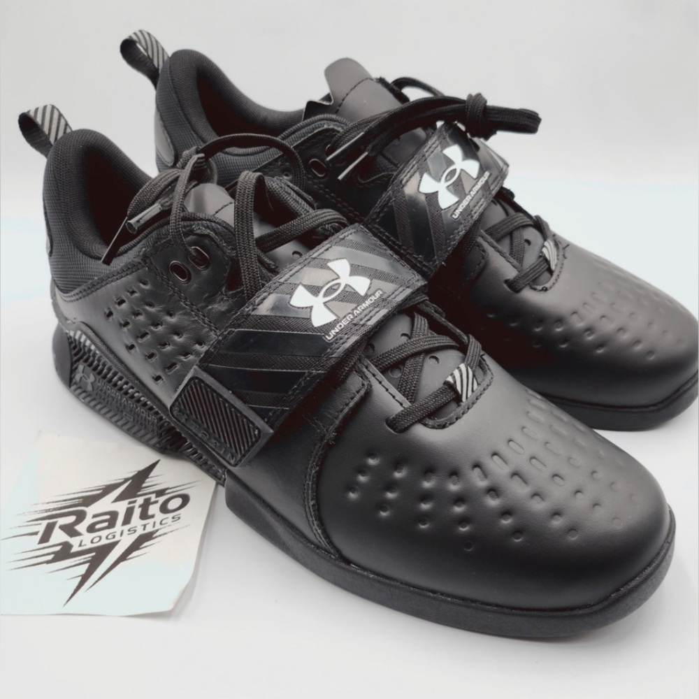 Mens Size 10 Under Armour Training Shoes Reign Lifter Black White 3028028-001